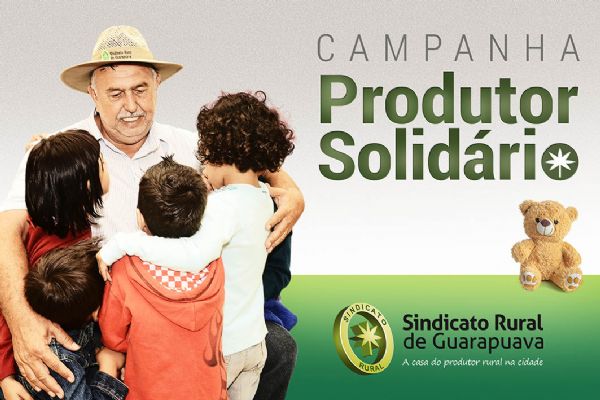 Campanha Produtor Solid&aacute;rio arrecada dinheiro ou brinquedos