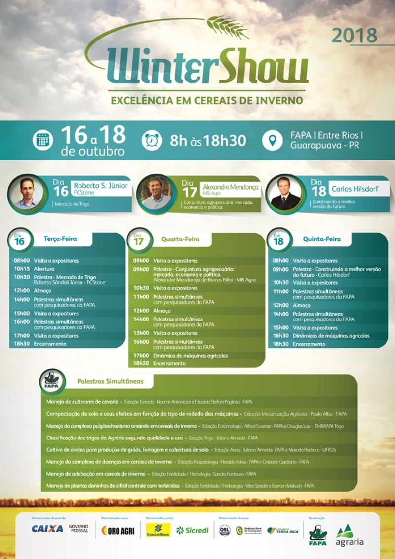  WinterShow 2018 reúne palestras técnicas, dinâmica de máquinas e desafio de tratores