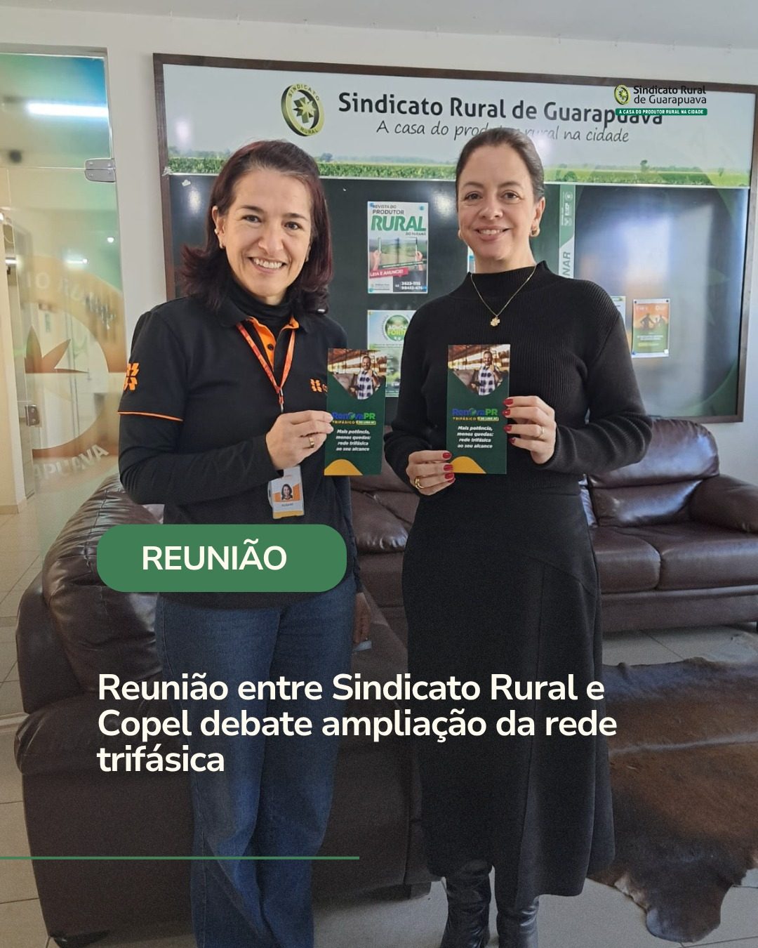 Reunião entre Sindicato Rural e Copel debate ampliação da rede trifásica