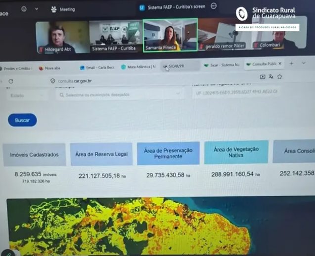 Sindicato Rural de Guarapuava participa de reunião da Comissão de meio-ambiente