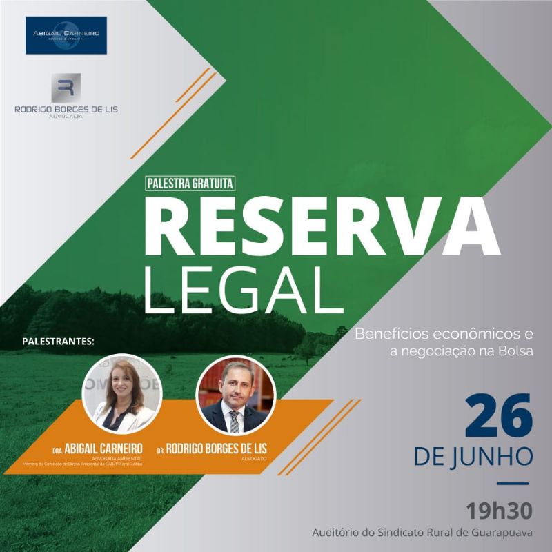 Palestra sobre Reserva Legal acontecerá no Sindicato Rural