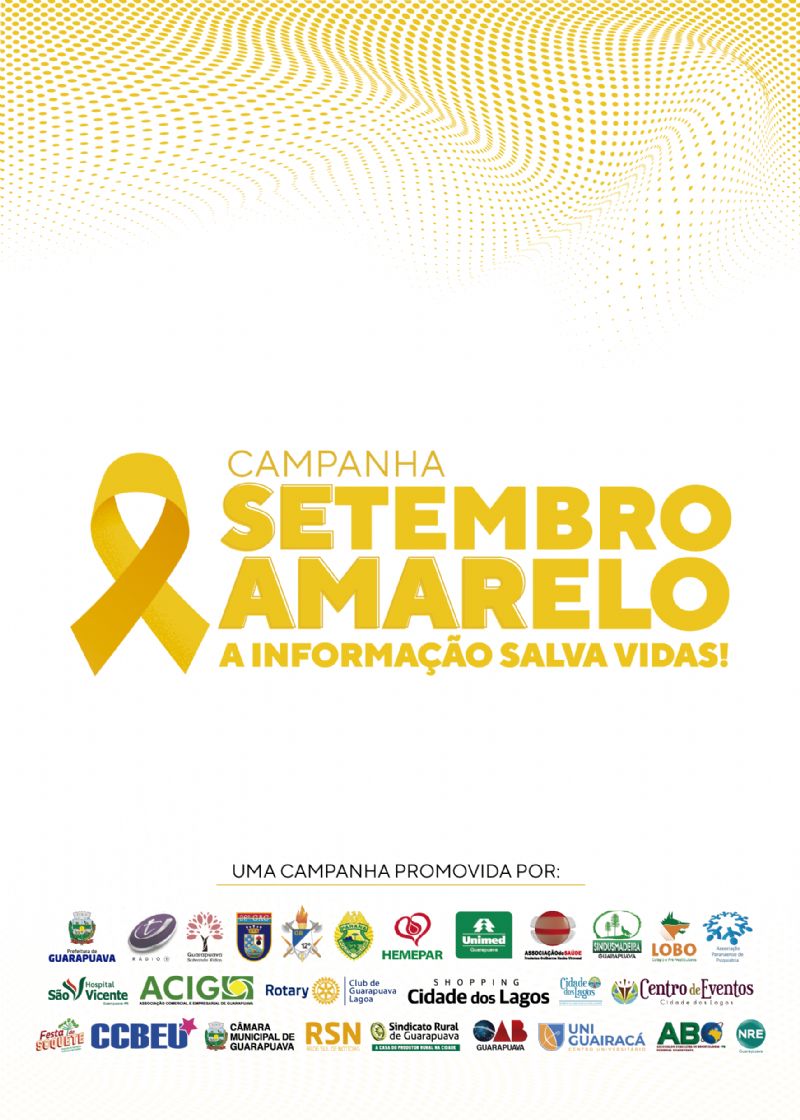 Campanha Setembro Amarelo “A informação salva vidas!” movimenta Guarapuava
