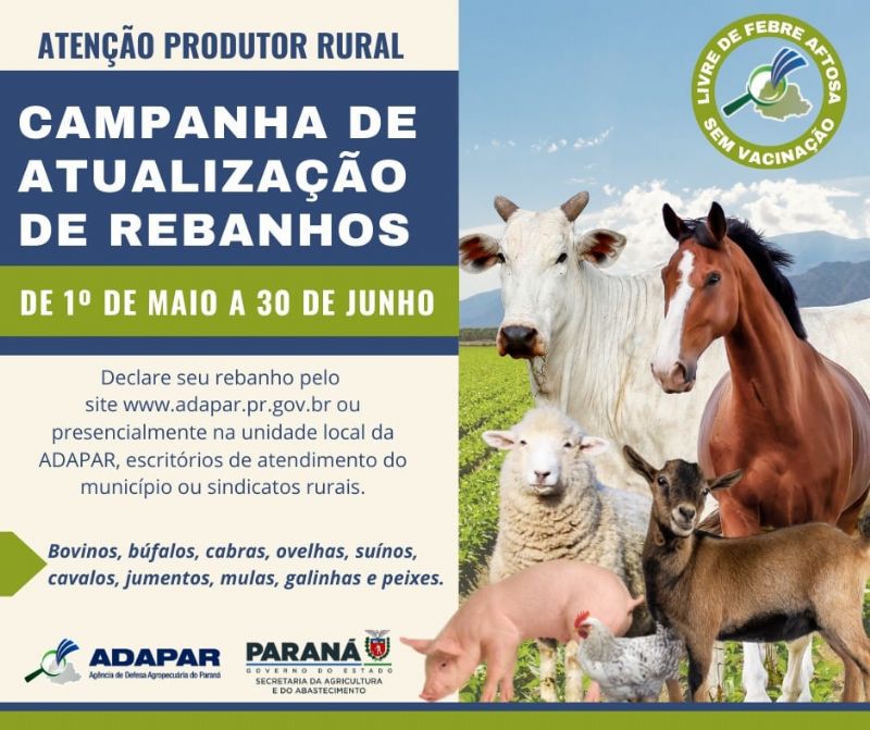 Atenção pecuarista: Hoje é o último dia para atualizar seu rebanho 