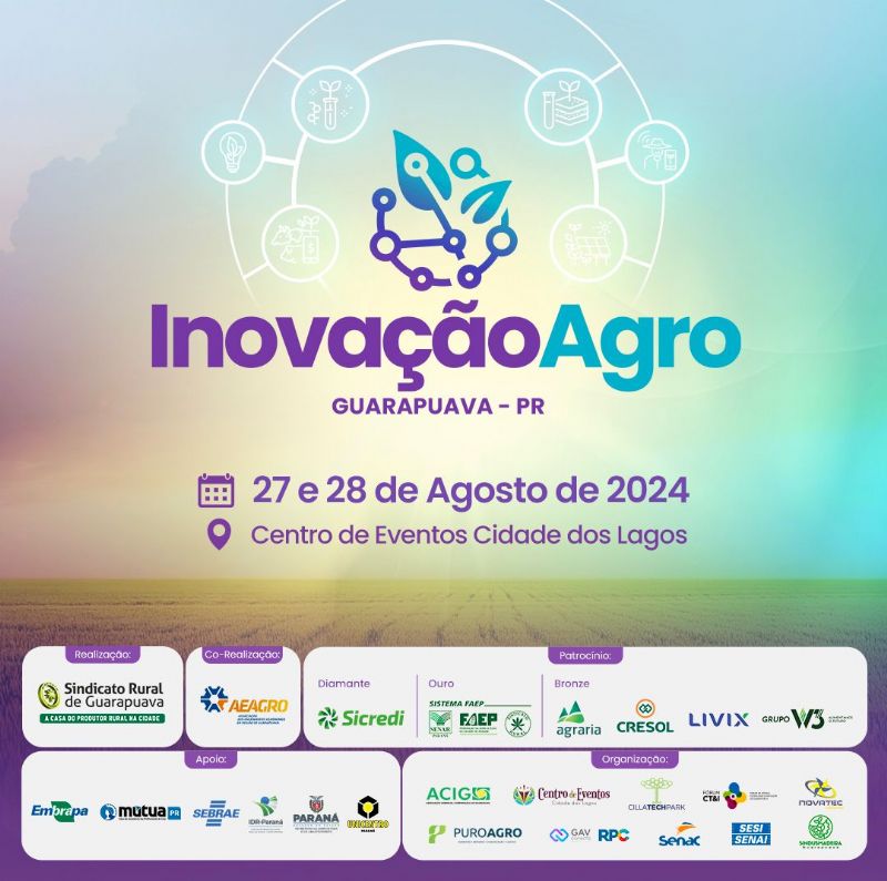 InovaçãoAgro 2024: Ainda dá tempo de se inscrever para o evento