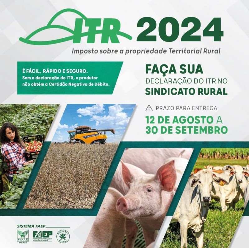 Prazo para declaração do ITR encerra em nove dias úteis