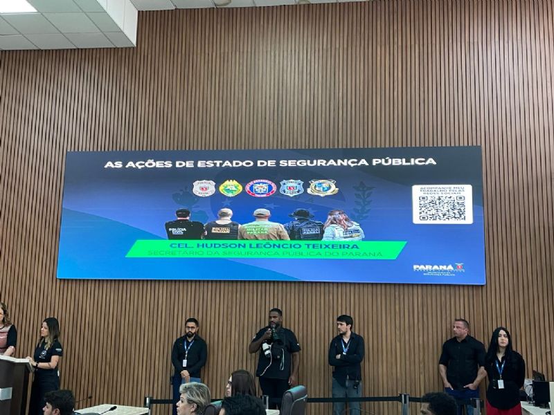 Sindicato Rural de Guarapuava participou hoje de evento promovido pela Secretaria de Estado da Segurança para apresentar ações no PR