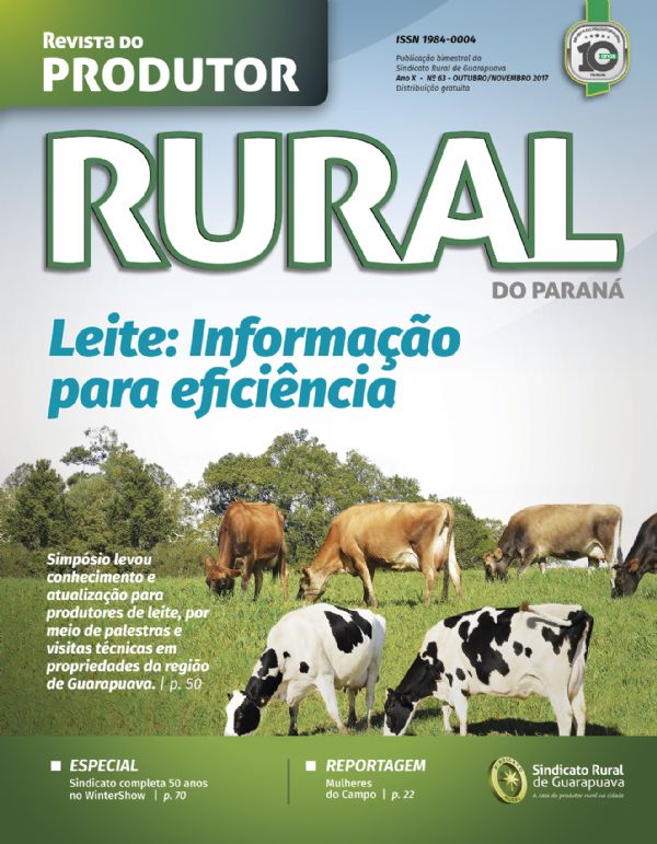  Edi&ccedil;&atilde;o 63 da Revista do Produtor Rural come&ccedil;a a ser distribu&iacute;da